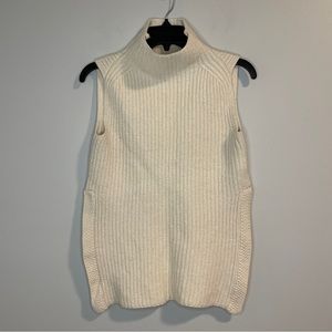 Wilfred Aritzia Sleeveless Sweater Cream XXS